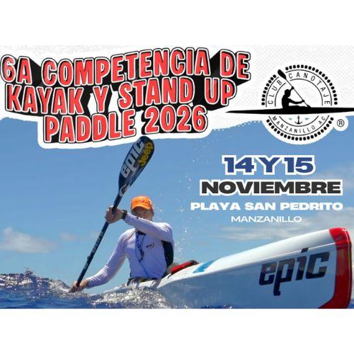 Logo de 6ta competencia de Kayak y Stand Up Paddle