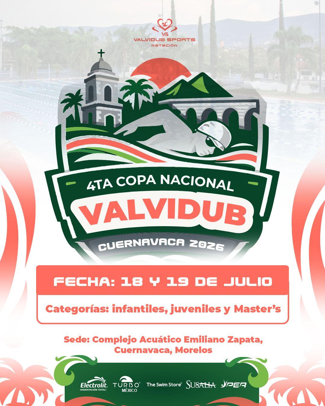 Logo de 4ª Copa Nacional Valvidub Cuernavaca 2026
