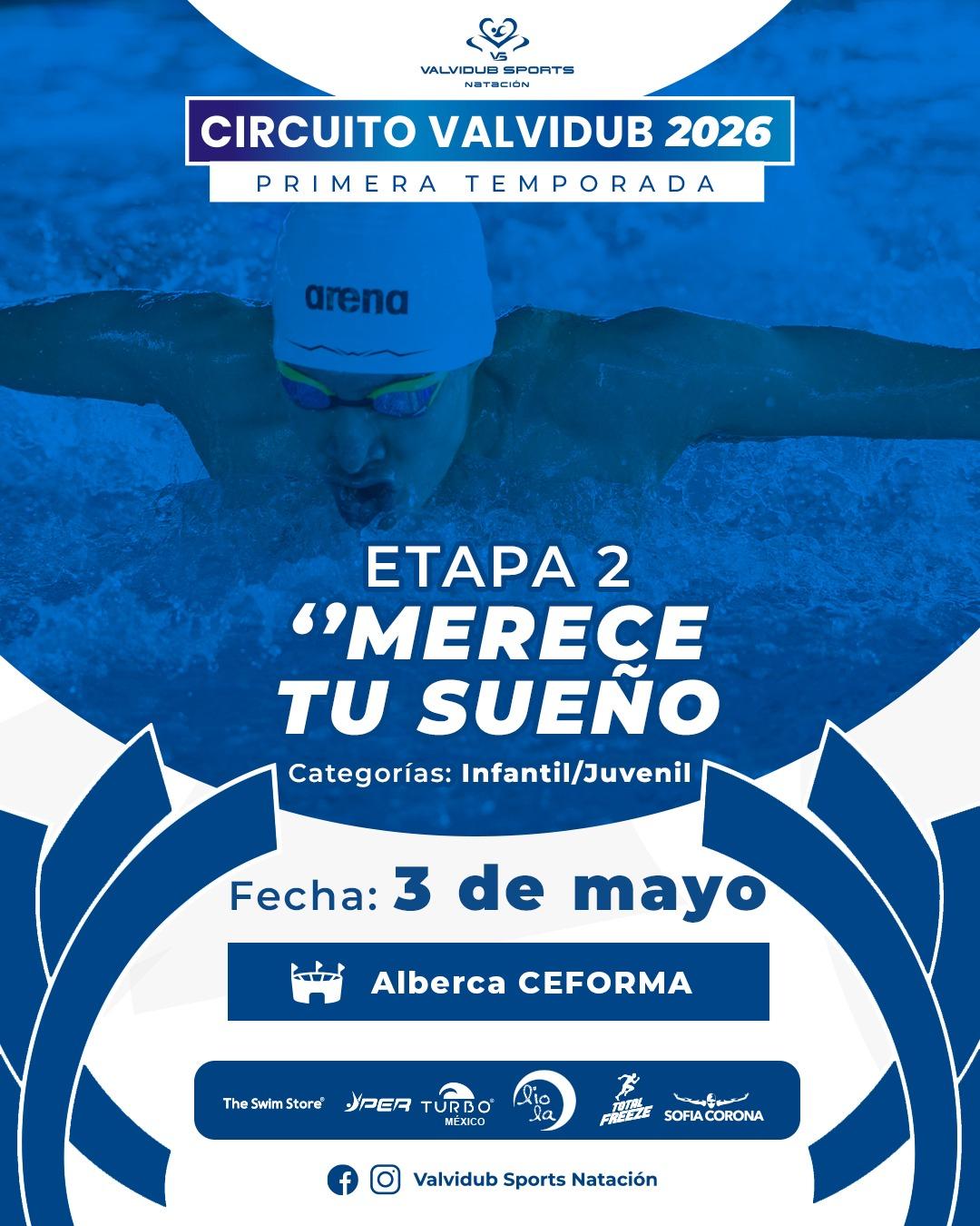 Logo de Etapa 2 "Merece Tu Sueño" Circuito Valvidub 2026 Primera Temporada