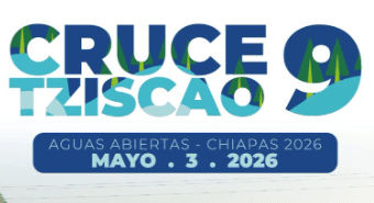 Logo de 9ª Edición Cruce Tziscao Aguas Abiertas Chiapas México 2025