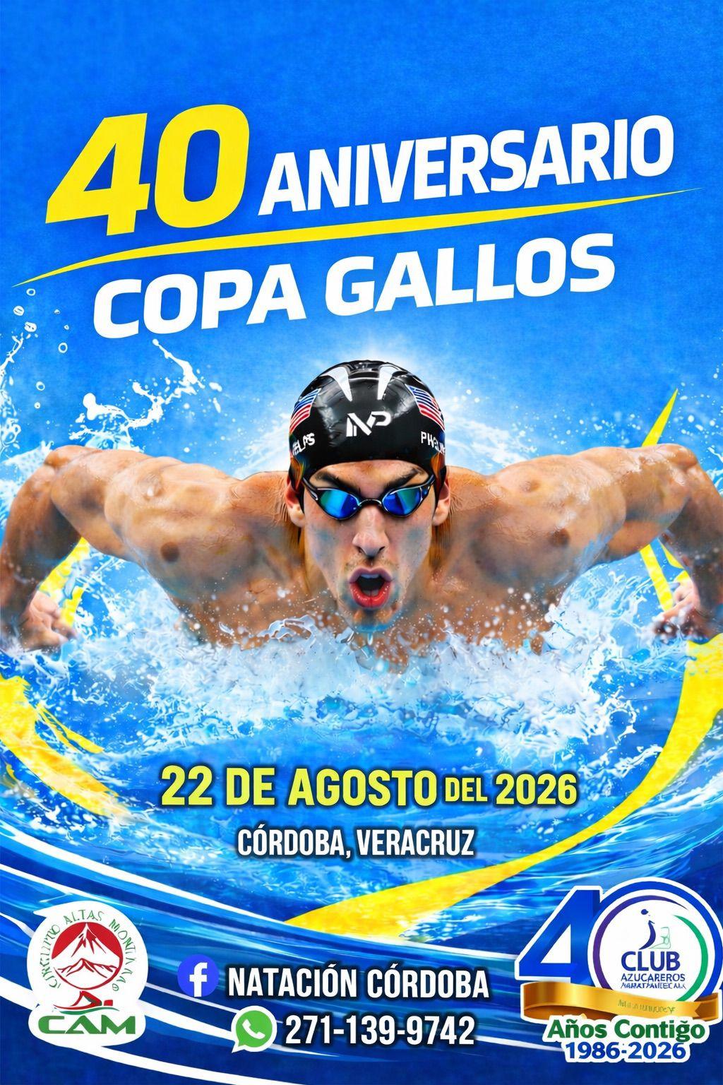 Logo de Copa gallos de Córdoba 40 aniversario