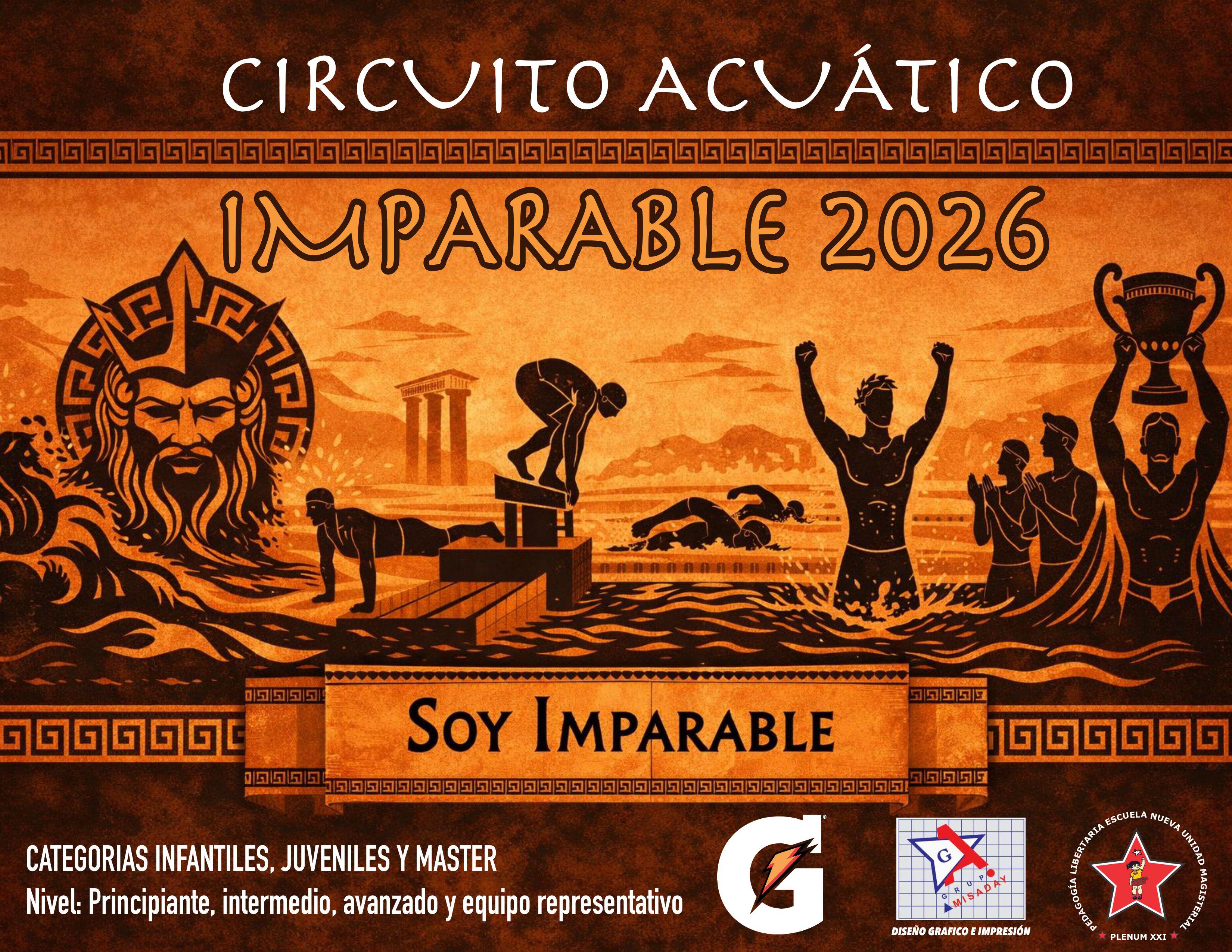 Logo de 1° Etapa Circuito Acuático Imparable 2026
