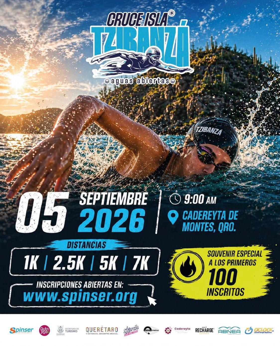 Logo de CRUCE ISLA TZIBANZÁ 2026 - AGUAS ABIERTAS