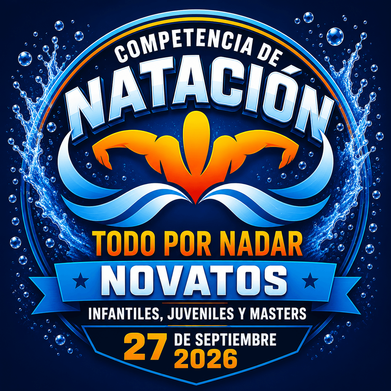 Logo de COMPETENCIA DE NATACIÓN TODO POR NADAR NOVATOS INFANTILES, JUVENILES Y MASTERS