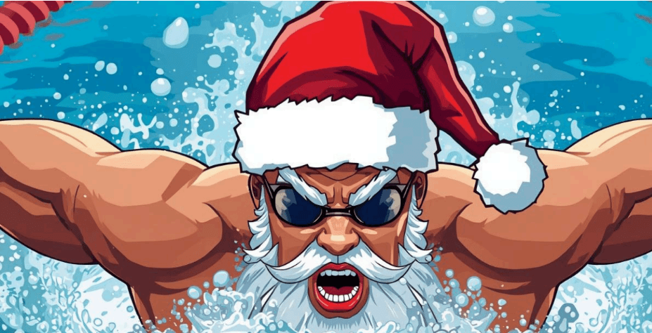 Logo de Competencia Motivacional de Natación Christmas for Swimmers 2025