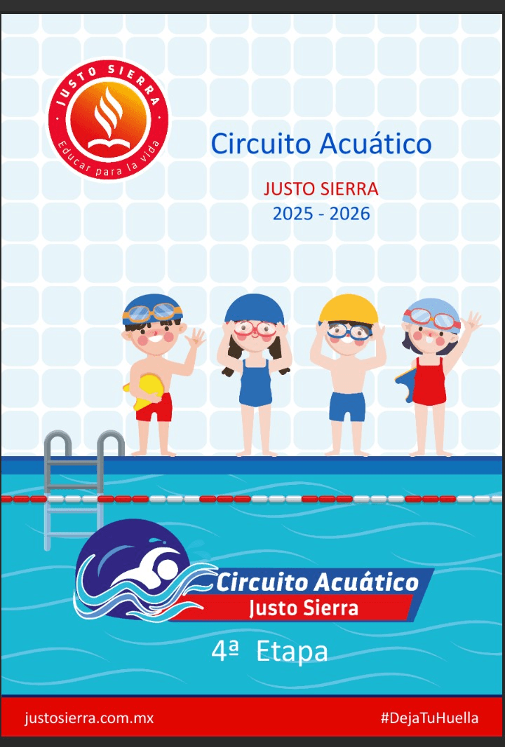 Logo de 4a Etapa circuito acuático Justo Sierra