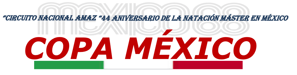 Logo de COPA MÉXICO ABIERTO DE NATACIÓN MÁSTER CURSO LARGO 2026