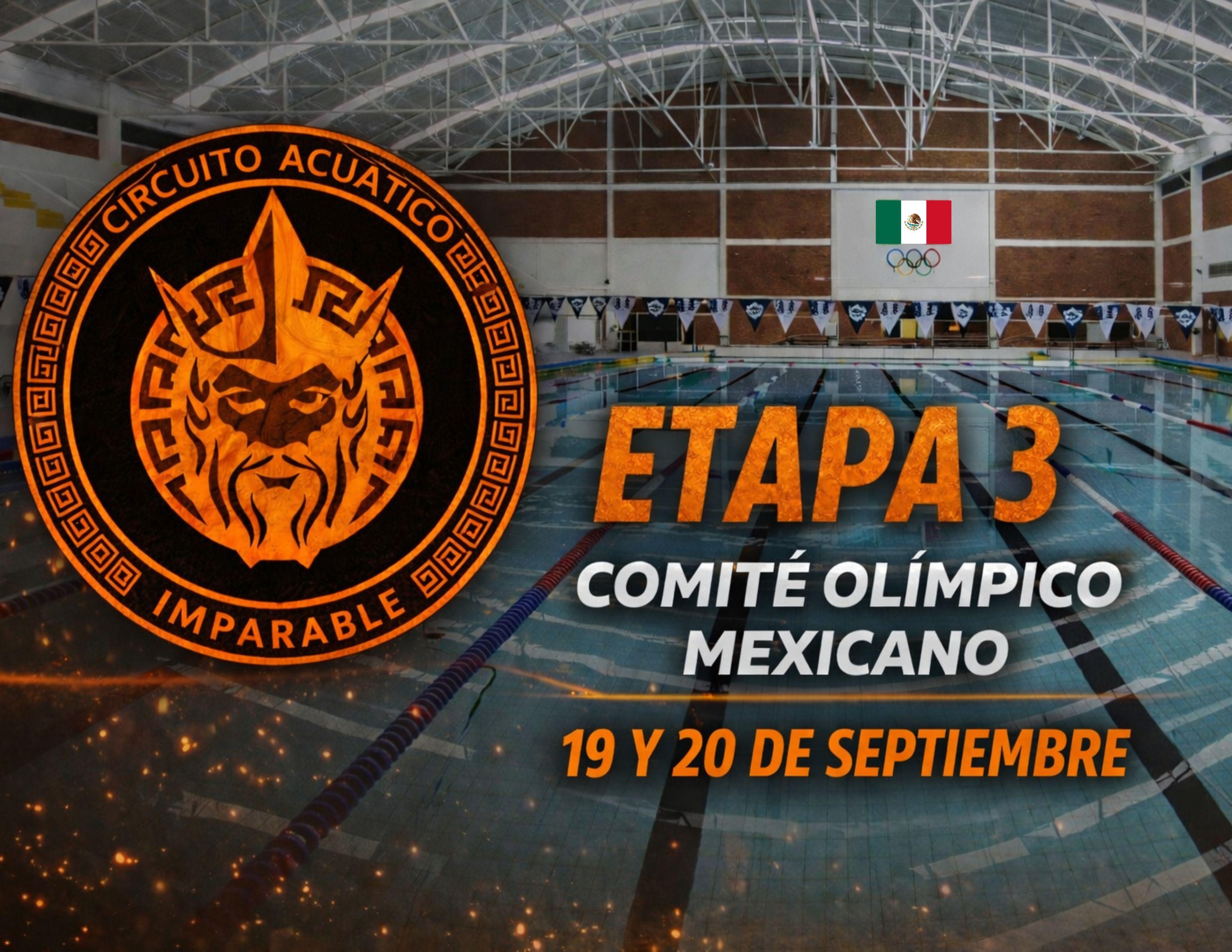 Logo de 3° Etapa Circuito Acuático Imparable 2026 Master