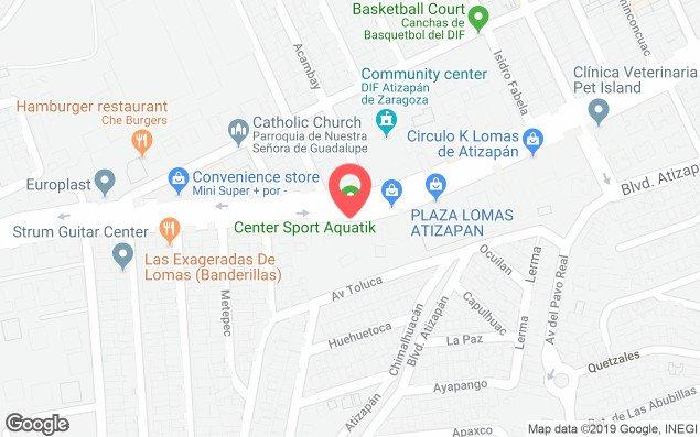 Mapa de ubicación - Aquatik Center Sport Lomas.