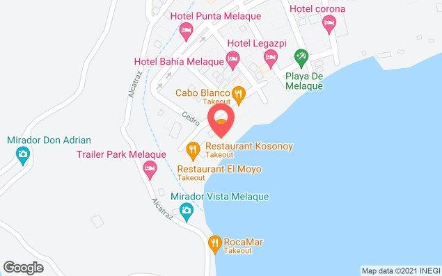 Mapa de ubicación - Restaurant Kosonoy Ubicado En Punta Melaque, Jalisco.
