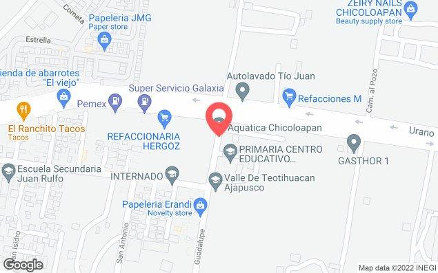 Mapa de ubicación - Aquatica Chicoloapan