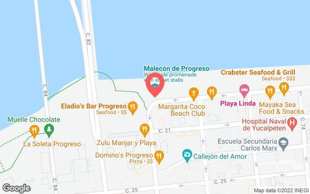 Mapa de ubicación - Malecón de Progreso, Yucatán