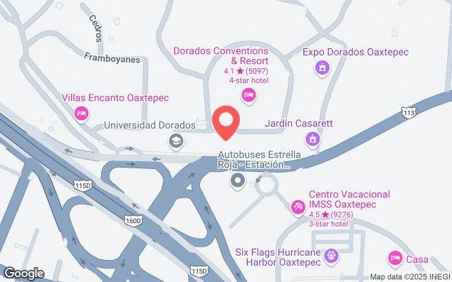 Mapa de ubicación - Club Dorados Oaxtepec-morelos