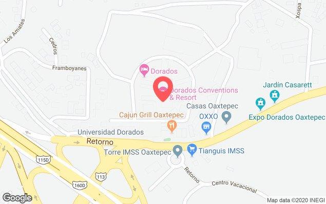 Mapa de ubicación - Club Dorados Oaxtepec