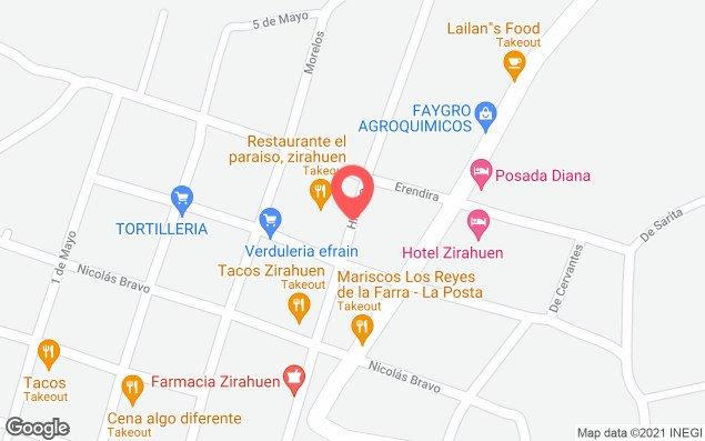 Mapa de ubicación - Zirahuen, Michoacan