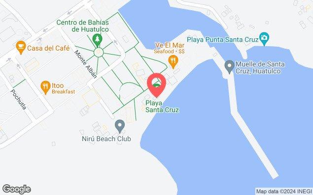 Mapa de ubicación - Playa Santa Cruz, Huatulco