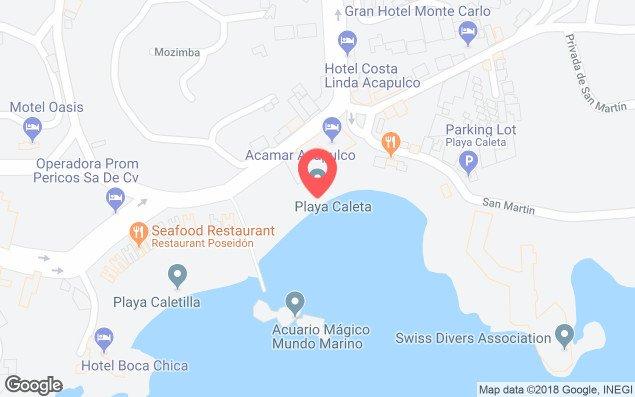 Mapa de ubicación - Playa Caleta