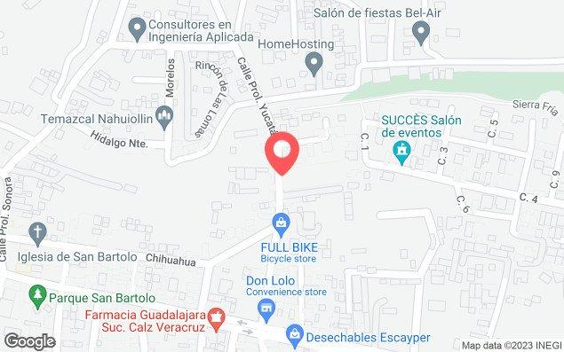 Mapa de ubicación - Swim Life Pachuca