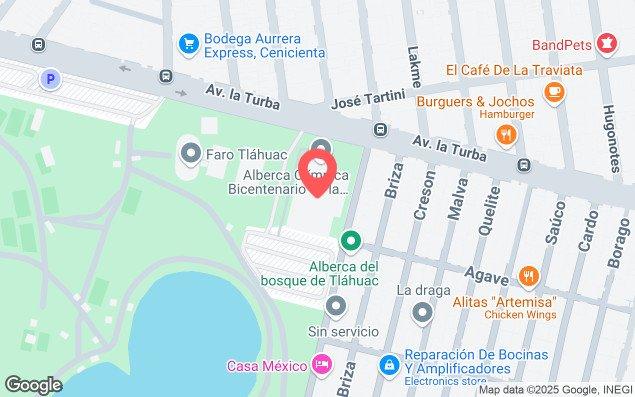 Mapa de ubicación - Av. la Turba 595, Miguel Hidalgo, Tláhuac, 13273 Ciudad de México, Cdmx