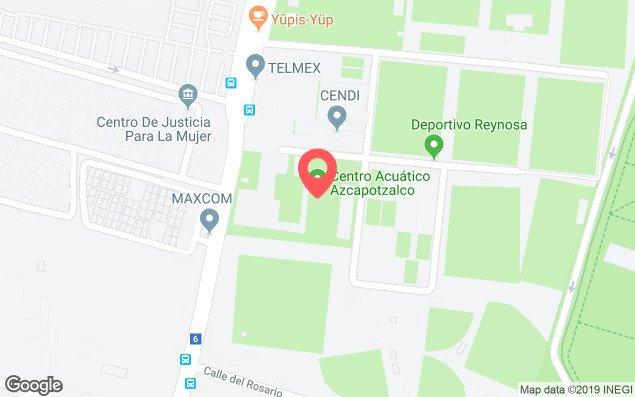 Mapa de ubicación - Centro Acuático Azcapotzalco