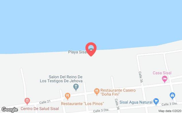 Mapa de ubicación - Playa Sisal