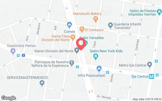 Mapa de ubicación - Alberca Olímpica Francisco Marquez