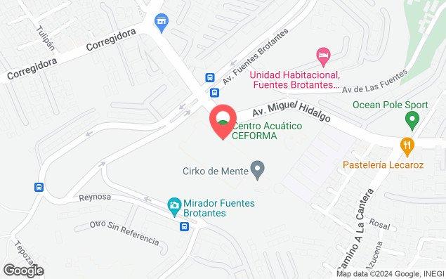 Mapa de ubicación - Centro Acuático Ceforma