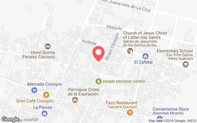 Mapa de ubicación - Complejo Acuático Emiliano Zapata