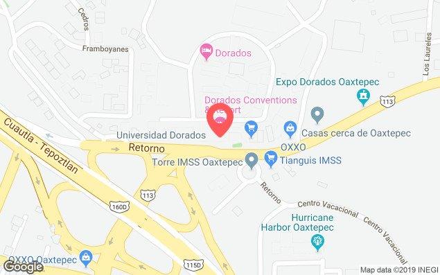 Mapa de ubicación - Club Dorados Oaxtepec Morelos