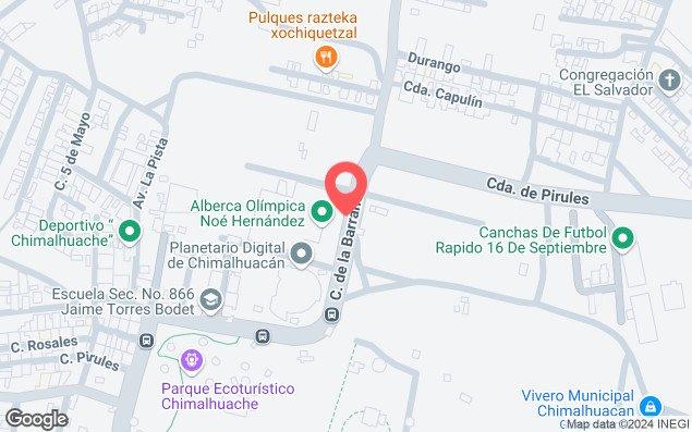 Mapa de ubicación - Alberca Olímpica Noé Hernández