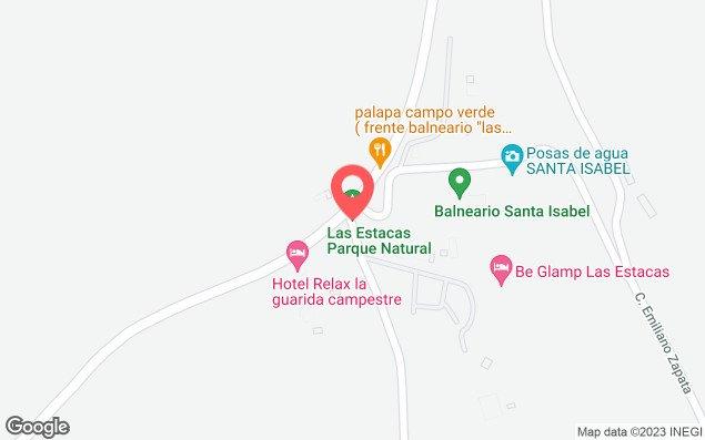 Mapa de ubicación - Parque Acuático Las Estacas Morelos