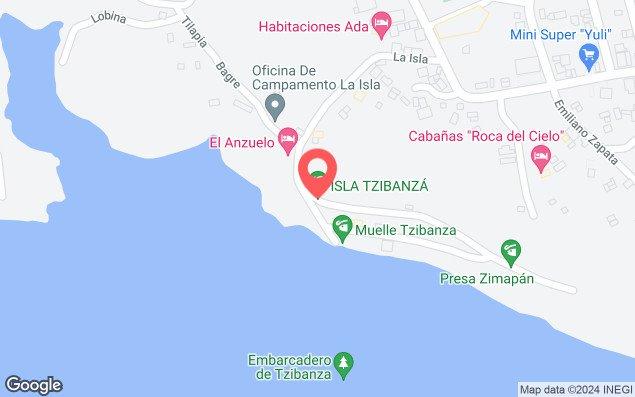 Mapa de ubicación - Embarcadero del Campamento la Isla Tzibanzá, Cadereyta de Montes Qro