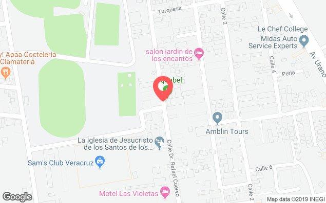 Mapa de ubicación - Centro Deportivo Aquabel de Boca del Río