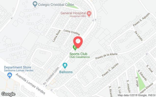 Mapa de ubicación - Club Casablanca Lomas Verdes