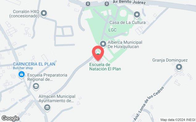 Mapa de ubicación - Alberca El Plan