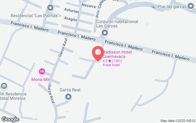 Mapa de ubicación - Alberca Olímpica del Centro Acuático Emiliano Zapata, En Emiliano Zapata, Morelos