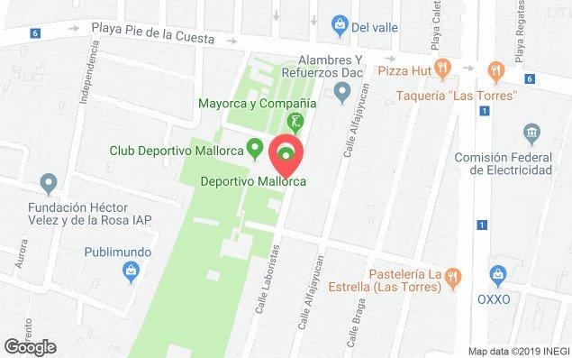 Mapa de ubicación - Ymca Mallorca