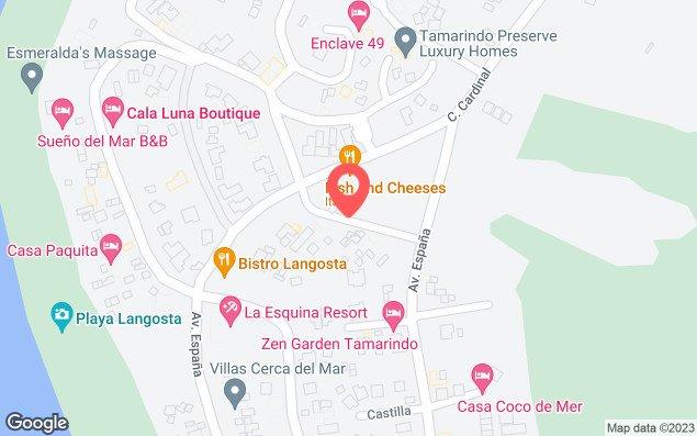Mapa de ubicación - Playa Langosta