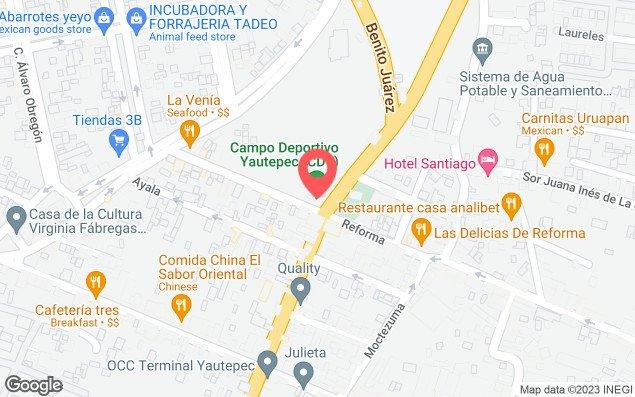 Mapa de ubicación - Centro Deportivo Yautepec Cdy