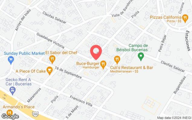 Mapa de ubicación - Bucerias, Bahía de Banderas Nayarit.