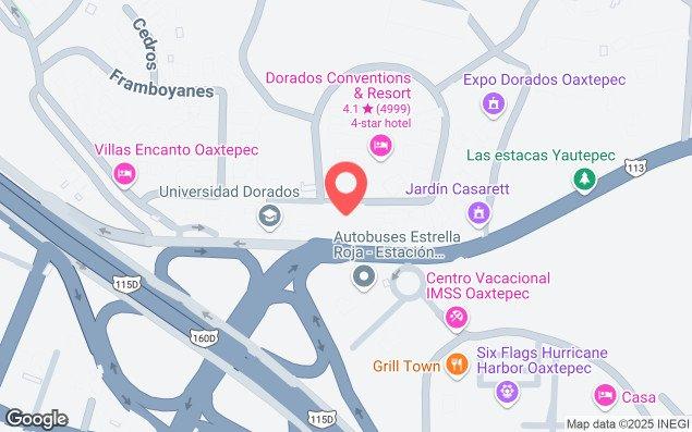 Mapa de ubicación - Club Dorados Oaxtepec