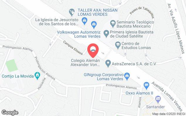 Mapa de ubicación - Colegio Alemán Alexander Von Humboldt Primaria Campus Norte