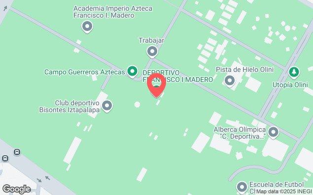 Mapa de ubicación - Alberca del Deportivo Francisco I. Madero.
