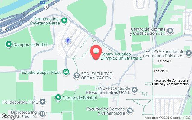 Mapa de ubicación - Centro Acuático Olímpico Universitario