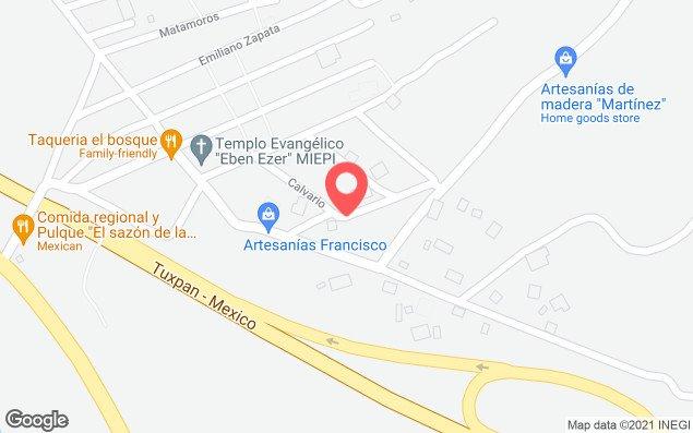 Mapa de ubicación - El Tejocotal Acaxochitlan Hidalgo