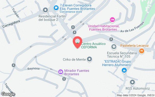 Mapa de ubicación - Centro Acuático Ceforma