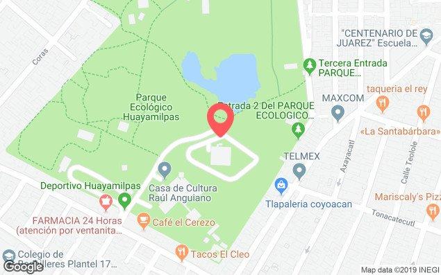 Mapa de ubicación - Alberca Huayamilpas