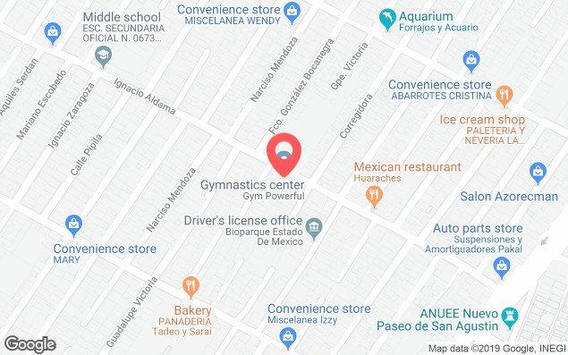 Mapa de ubicación - Centro Acuático Powerful