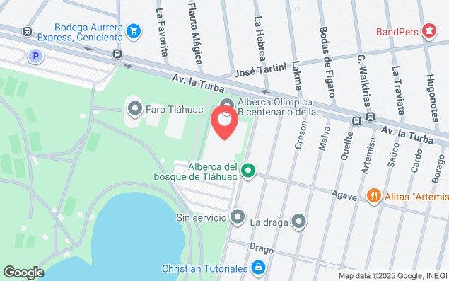 Mapa de ubicación - Av. la Turba 595, Miguel Hidalgo, Tláhuac, 13273 Ciudad de México, Cdmx