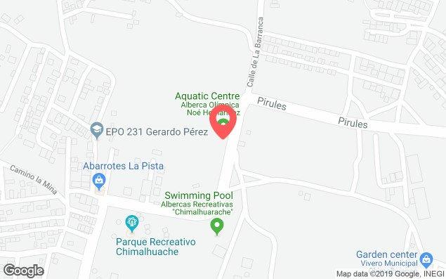 Mapa de ubicación - Alberca Olímpica Noé Hernández